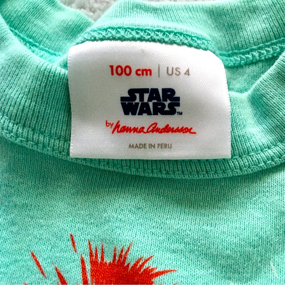 Hanna Andersson + Star Wars Chewbacca Short Sleeve Pajama Set 4T - Picture 5 of 6